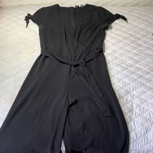 H&M black cap sleeve jumpsuit